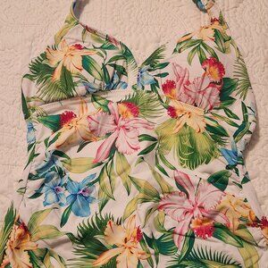 Tommy Bahama Reversible Swimsuit Tankini Top, Size L, NWT